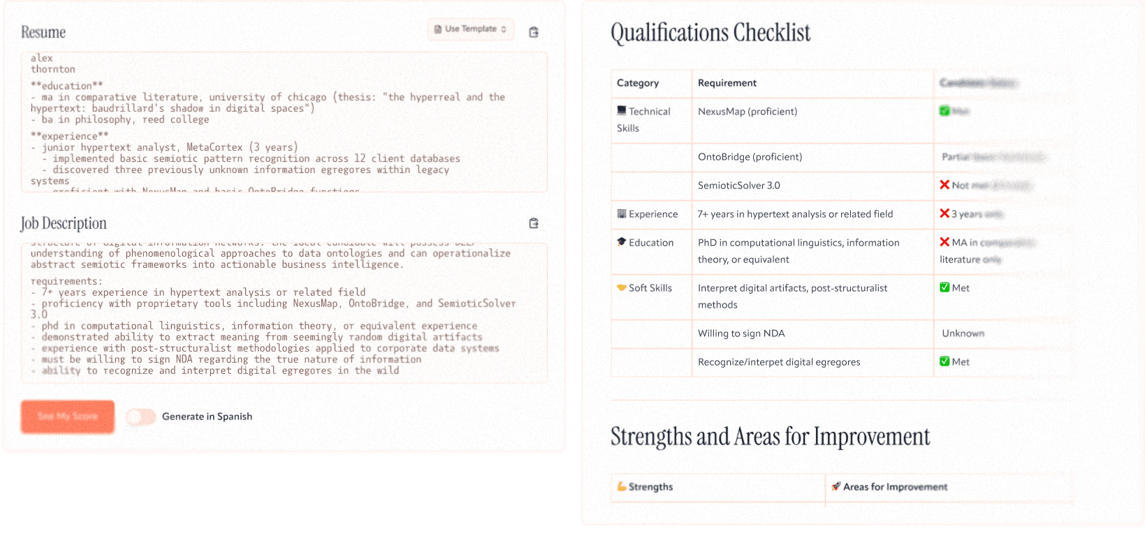 Resume dashboard in light mode