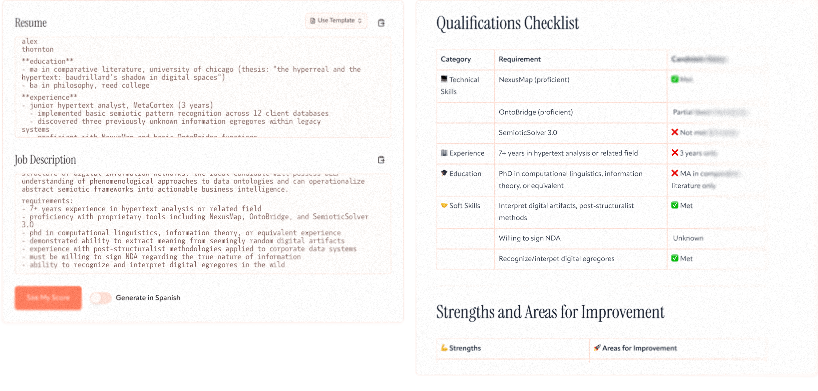 Resume dashboard in light mode
